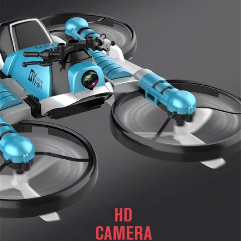 Drone Battery Smart - โดรน RC แบบปรับเปลี่ยนรูปทรงได้ 2in1 โหมดบินทางบกและทางอากาศ 2.4G