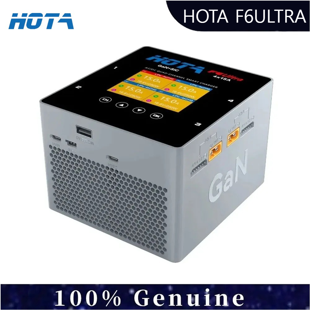 Drone Battery Smart - HOTA F6 อัลตร้าเครื่องชาร์จอัจฉริยะ 4 ช่อง 1000W