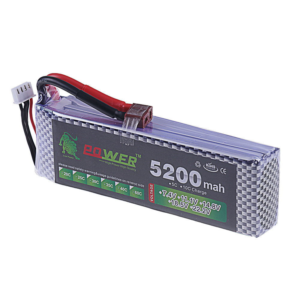 3S Lipo แบตเตอรี่ 11.1V 5200 m - Drone Battery Lipo บทวิจารณ์และราคา